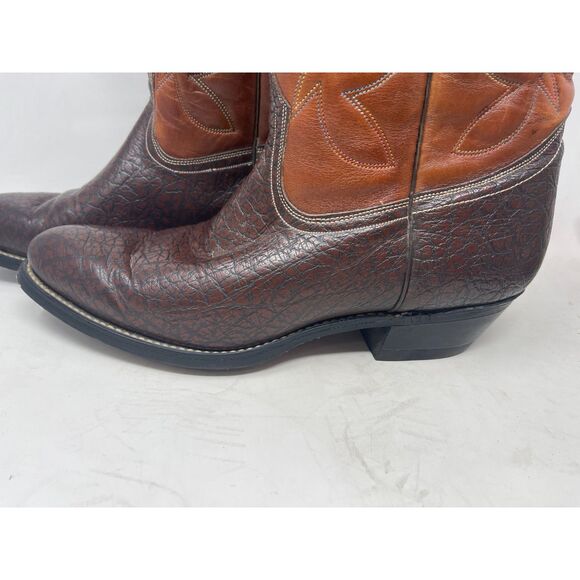 Western Cowboy Boots For Men Women\'s Leather Boots Vintage SIZE Men\'s 8.5D main image 5